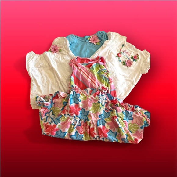 🏝Island Fun VINTAGE Gymboree line Matching set/lot 2T girl 2006 Summer Gymboree